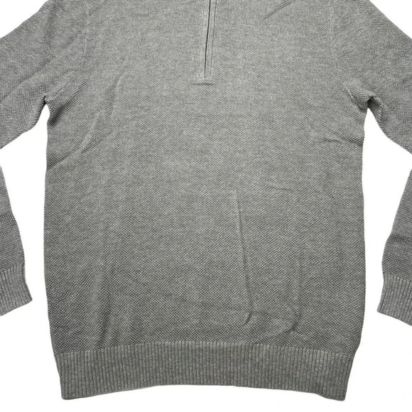 Club Room Soft Grey Heather Cotton Mens Sweater Size Small - Picture 4 of 10